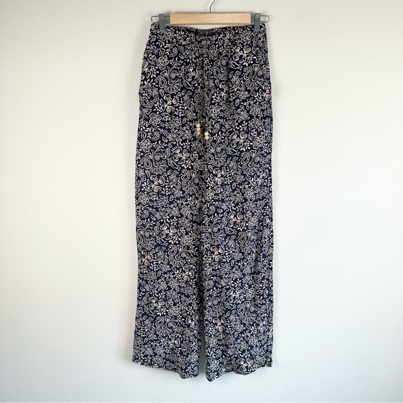 ZARA Women’s Printed Floral Pants Lightweight Relaxed Boho Vacation Small EUC - Picture 4 of 9